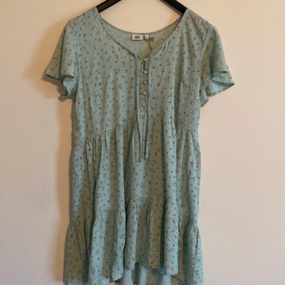 True Craft Dresses Light Blue Floral Dress Poshmark